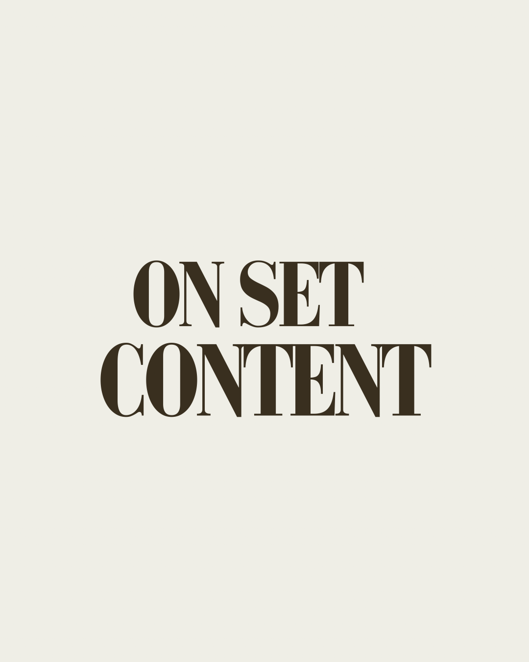 On Set Content Logo